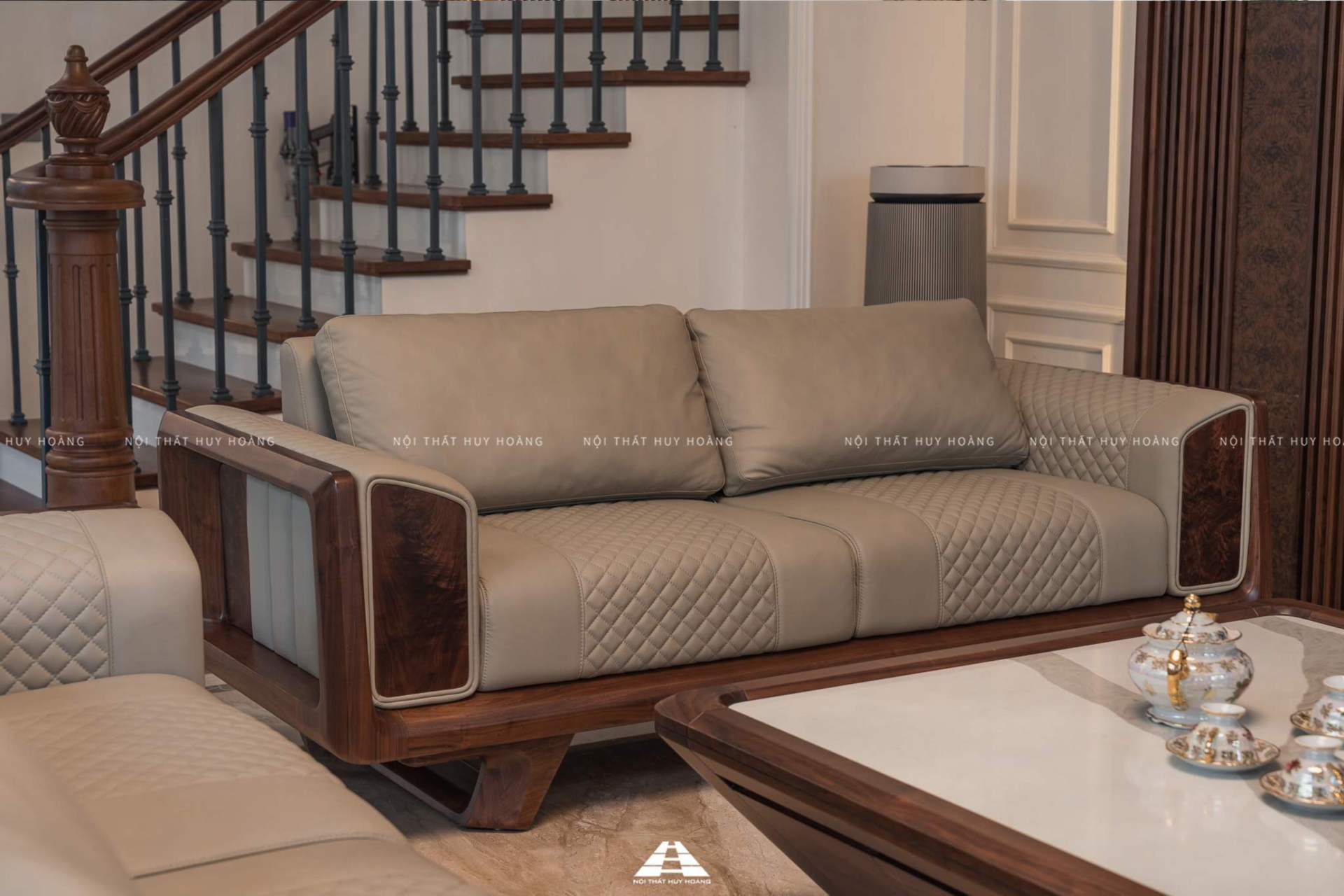 Sofa gỗ óc chó Avalon 28 kiểu dáng hiện đại