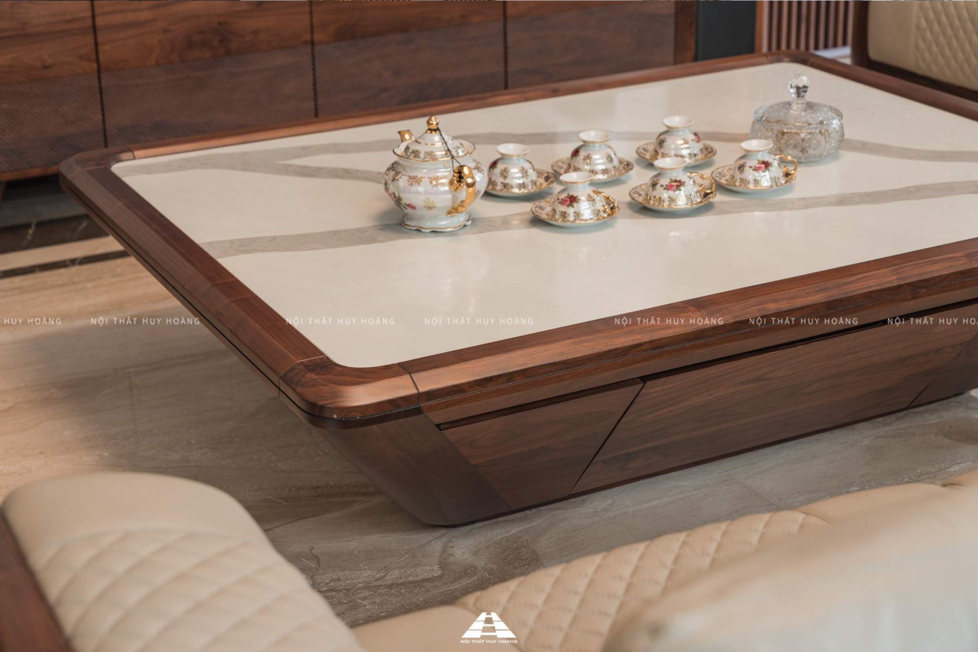 Sofa gỗ óc chó Avalon 28 kiểu dáng hiện đại