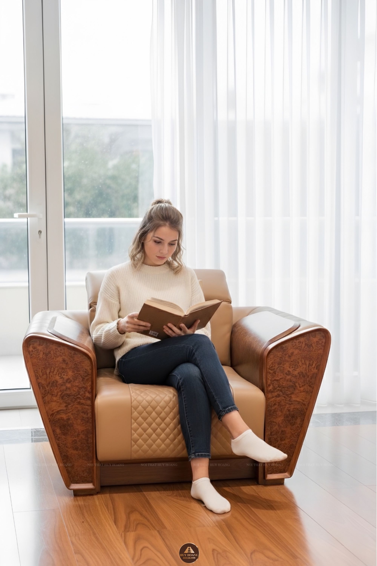 Sofa gỗ óc chó Avalon 29 phong cách thời thượng