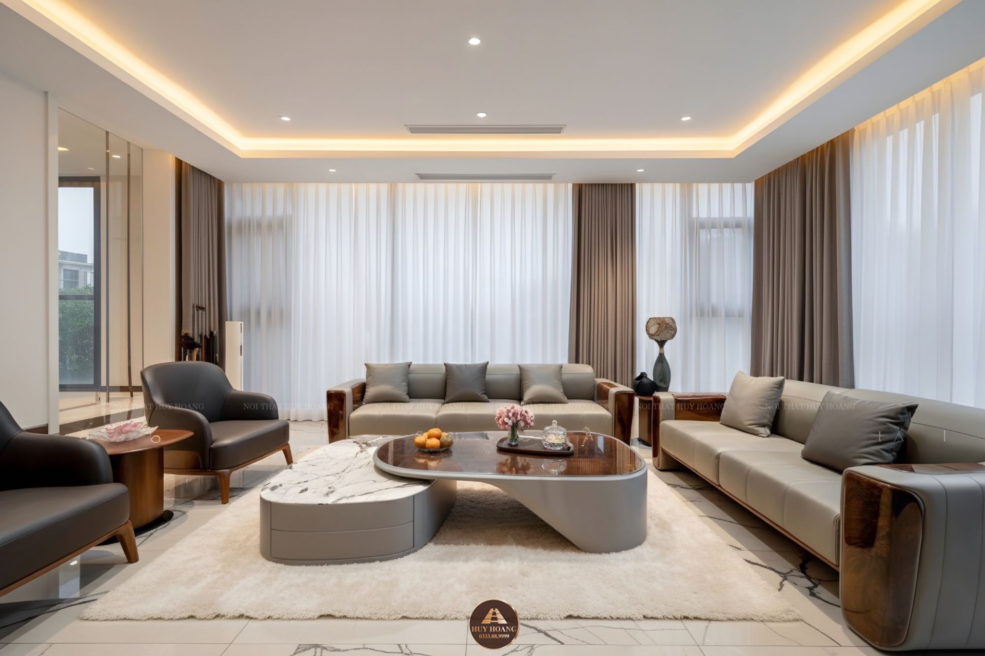 Sofa gỗ óc chó Avalon 36