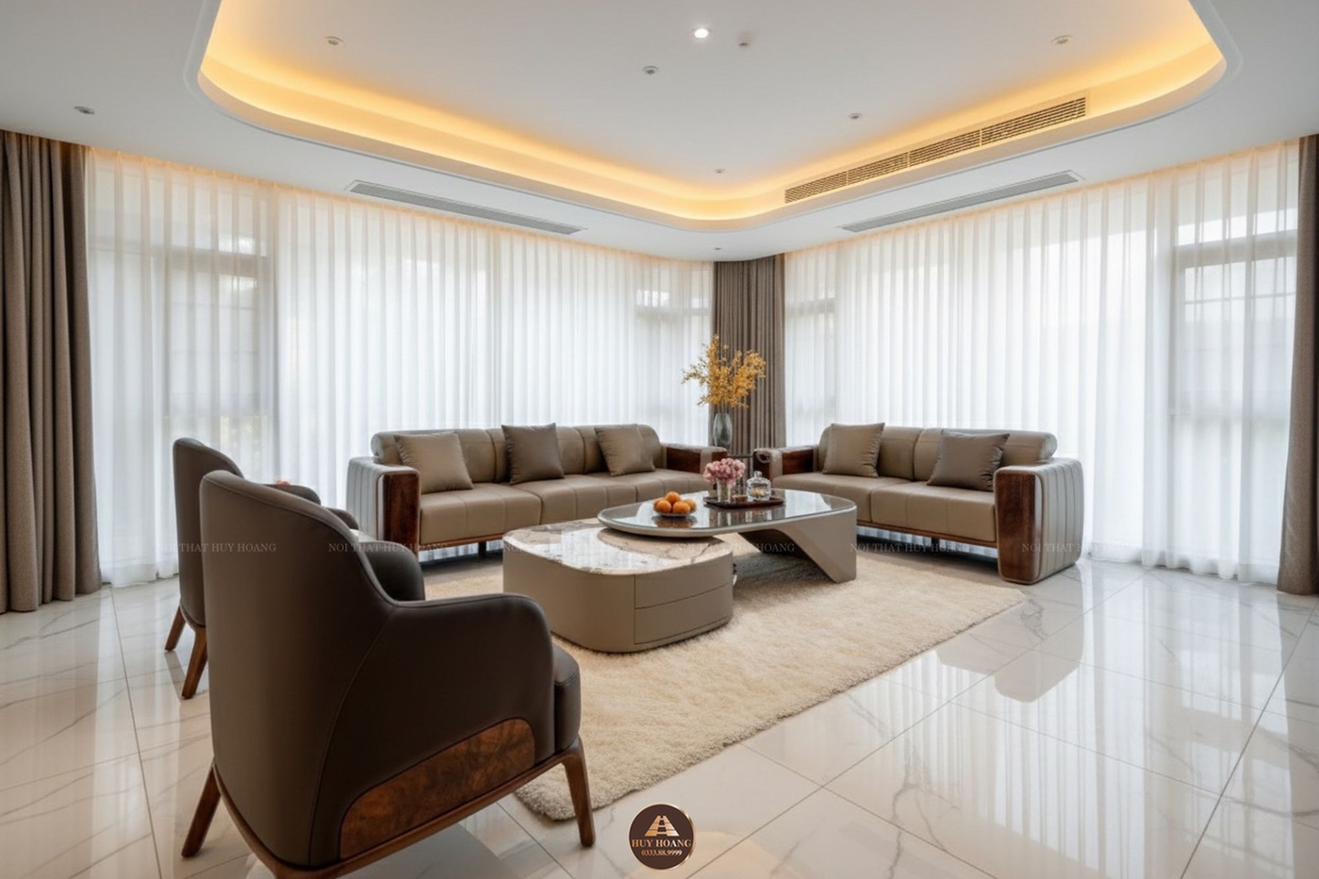 Sofa gỗ óc chó Avalon 36