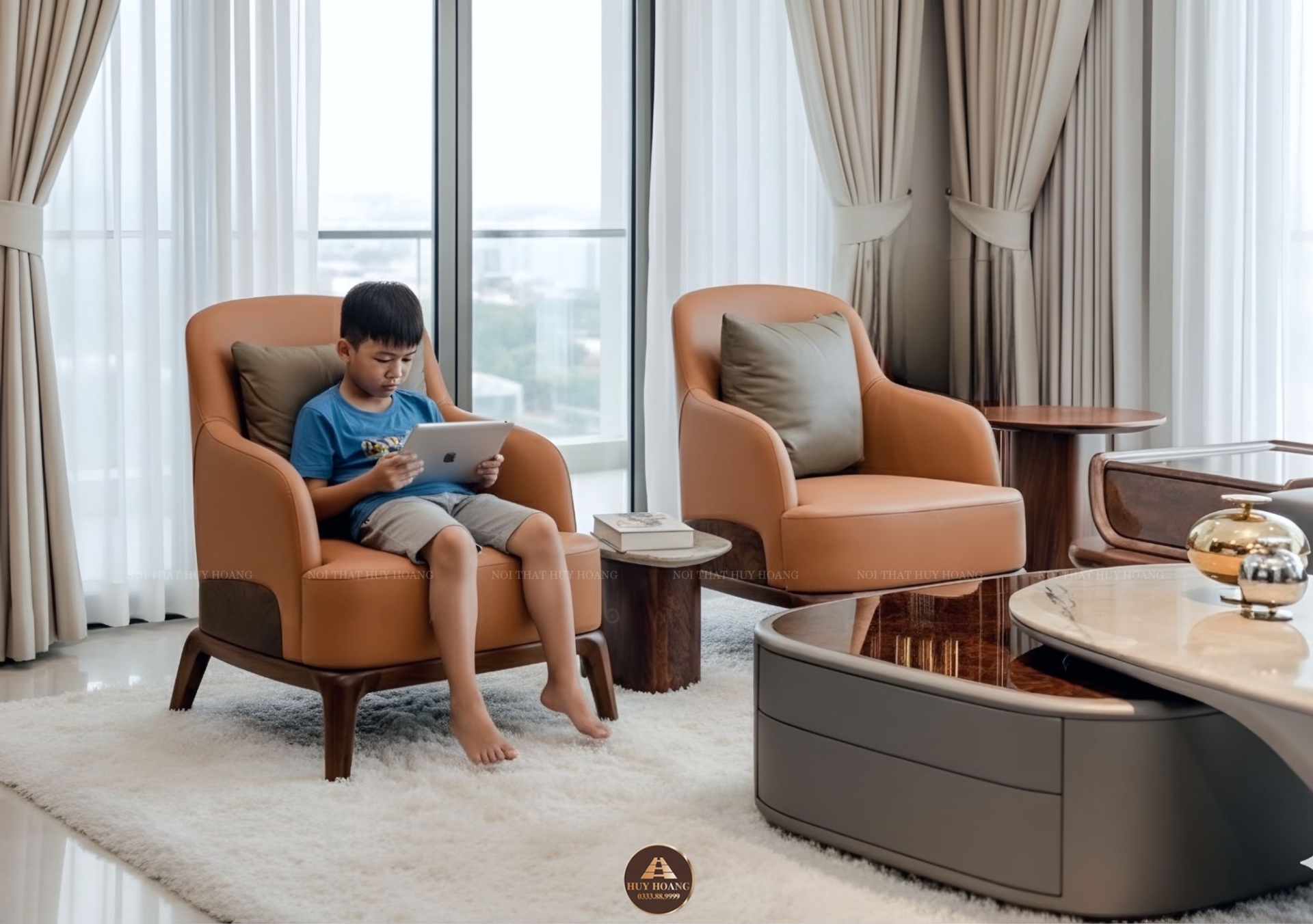 Sofa gỗ óc chó Avalon 37