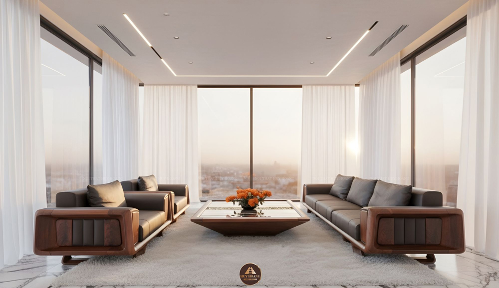 Sofa gỗ óc chó Avalon 52