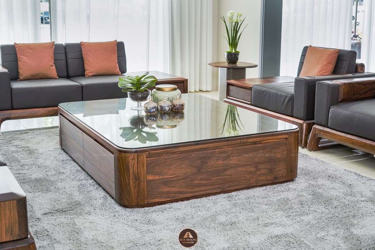 Bộ sofa gỗ óc chó cao cấp Avalon Novera
