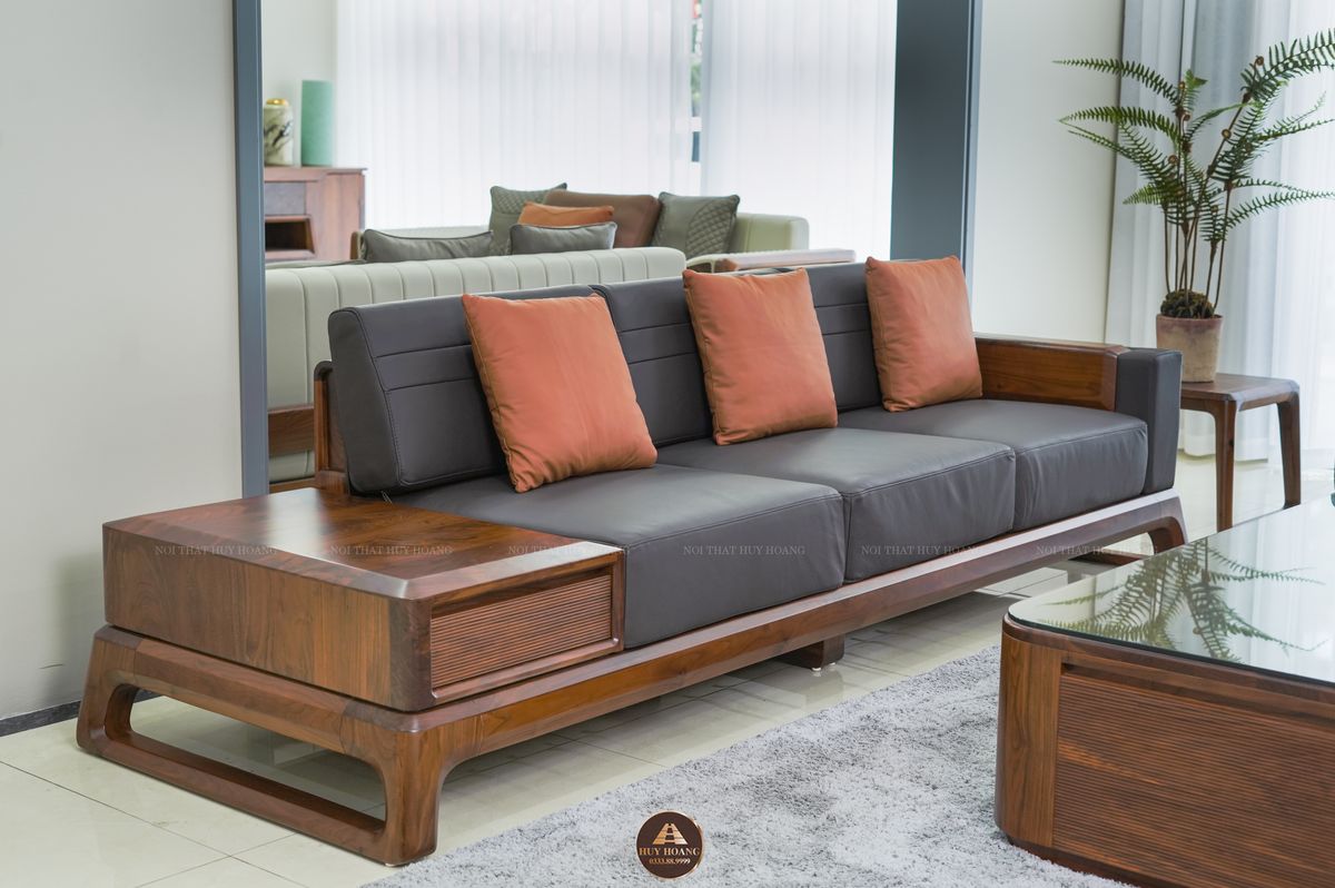 Bộ sofa gỗ óc chó cao cấp Avalon Novera