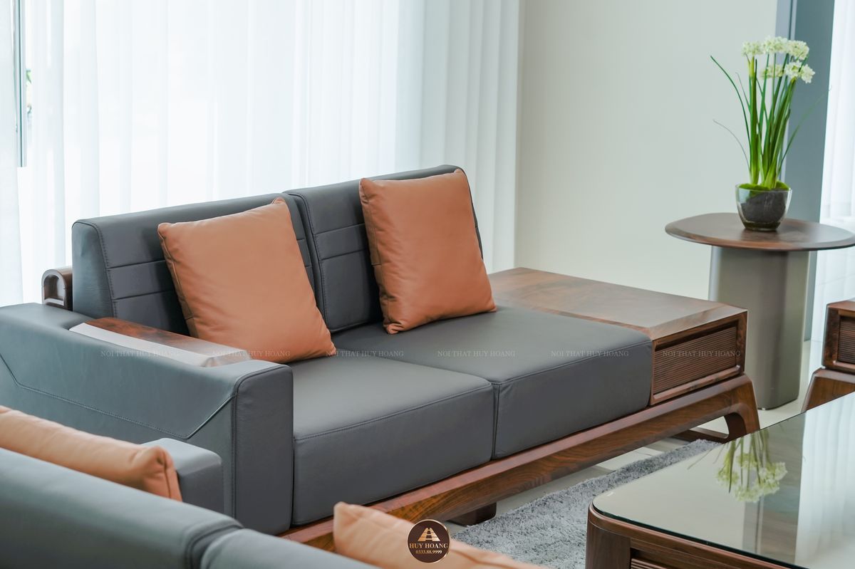 Bộ sofa gỗ óc chó cao cấp Avalon Novera