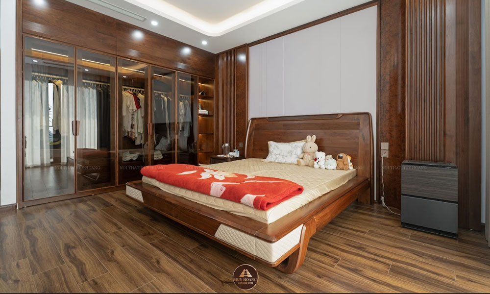 ưu điểm của nội thất phòng ngủ gỗ óc chó