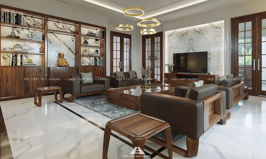 Ưu điểm của sofa chân thuyền gỗ óc chó