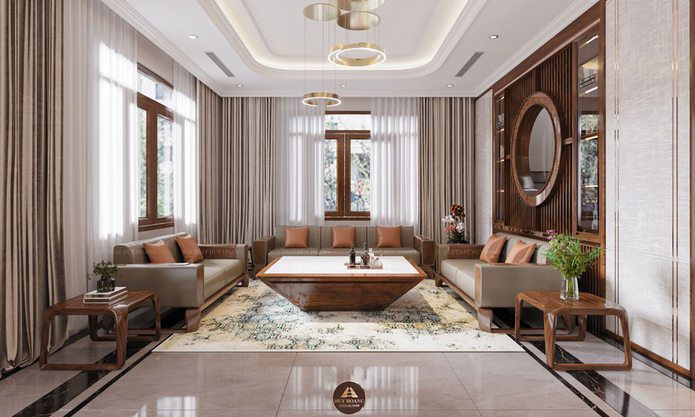 Cần lựa chọn mẫu sofa gỗ óc chó có kích thước phù hợp