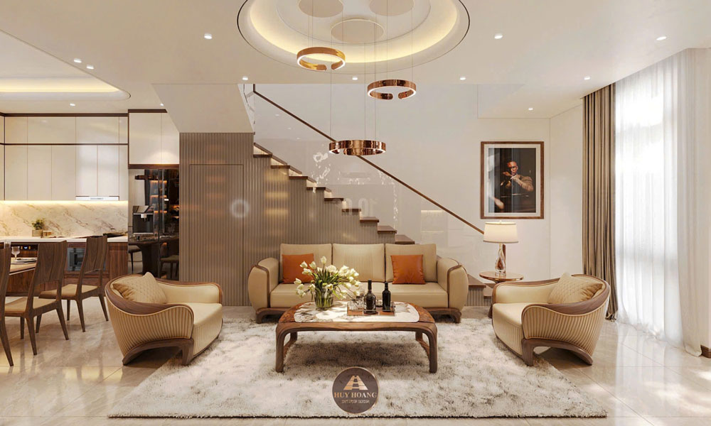 mẫu sofa gỗ óc chó tự nhiên