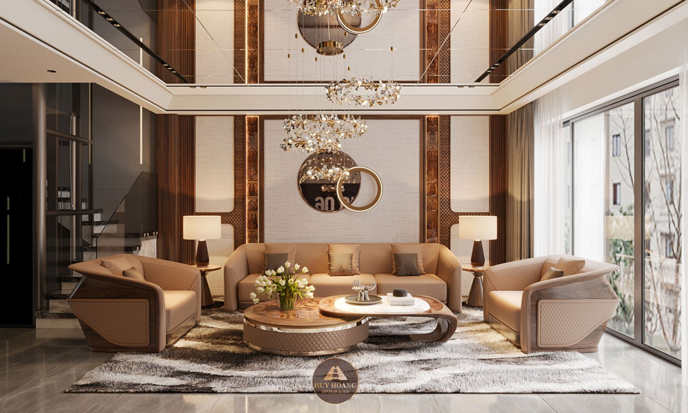 mẫu sofa gỗ óc chó cao cấp
