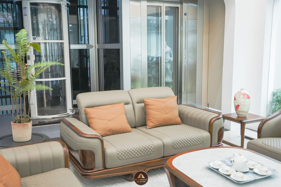 bộ sofa gỗ óc chó đẹp nhất