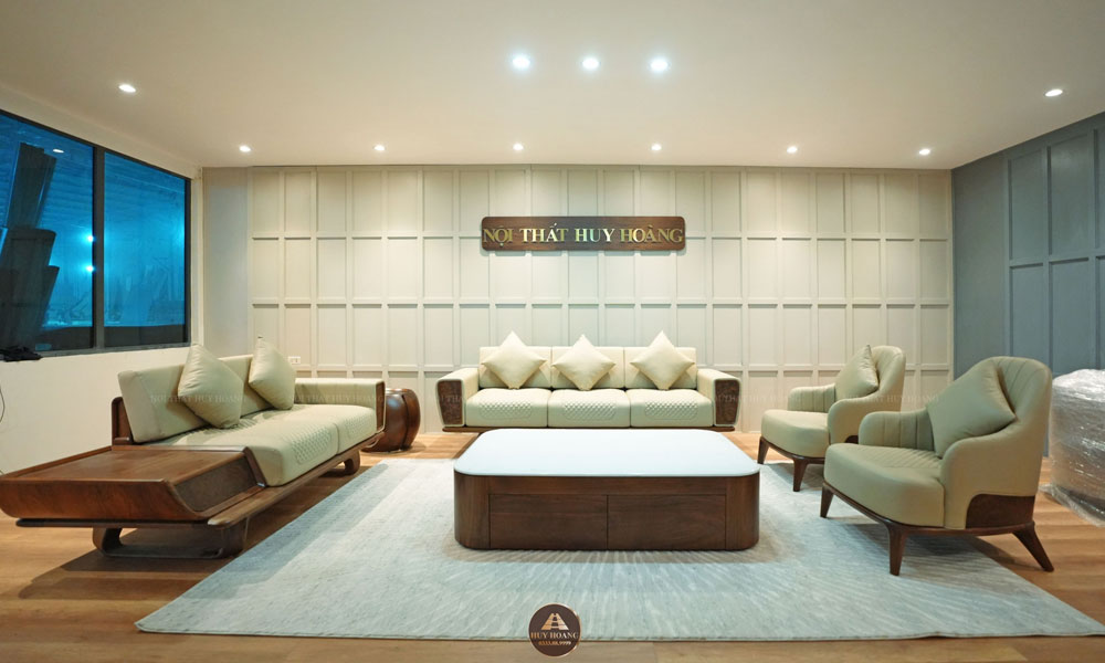mẫu sofa gỗ thiết kế hiện đại