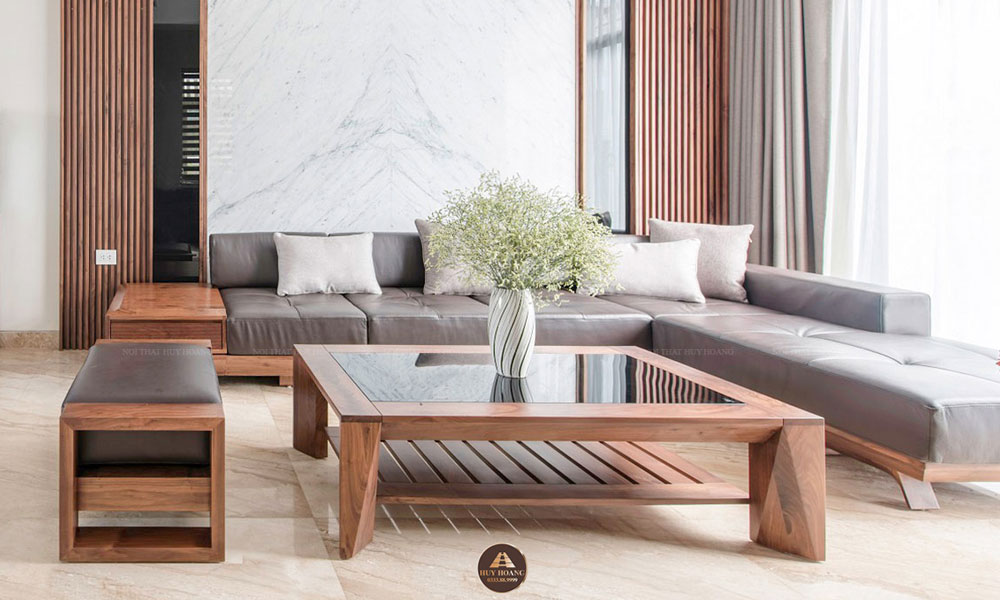 giá sofa gỗ sồi Nga màu óc chó