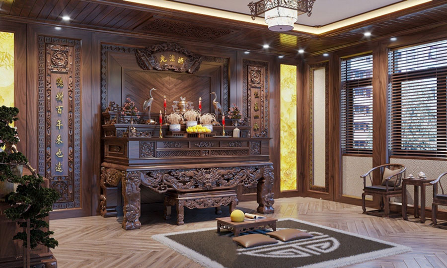 kích thước bàn thờ gia tiên