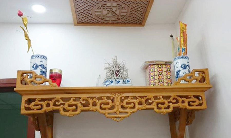 kích thước bàn thờ gia tiên phổ biến