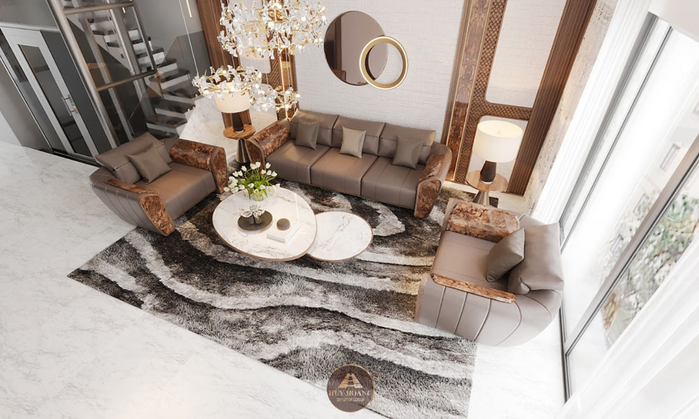 Nguyên tắc cơ bản khi kê sofa phòng khách