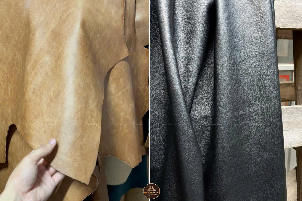 Da bò Ý bọc ghế ăn