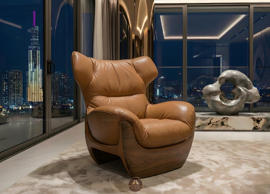 Ghế thư gi&atilde;n gỗ &oacute;c ch&oacute; đi&ecirc;u khắc bọc da, ghế b&agrave;nh da b&ograve; &Yacute; gỗ &oacute;c ch&oacute;