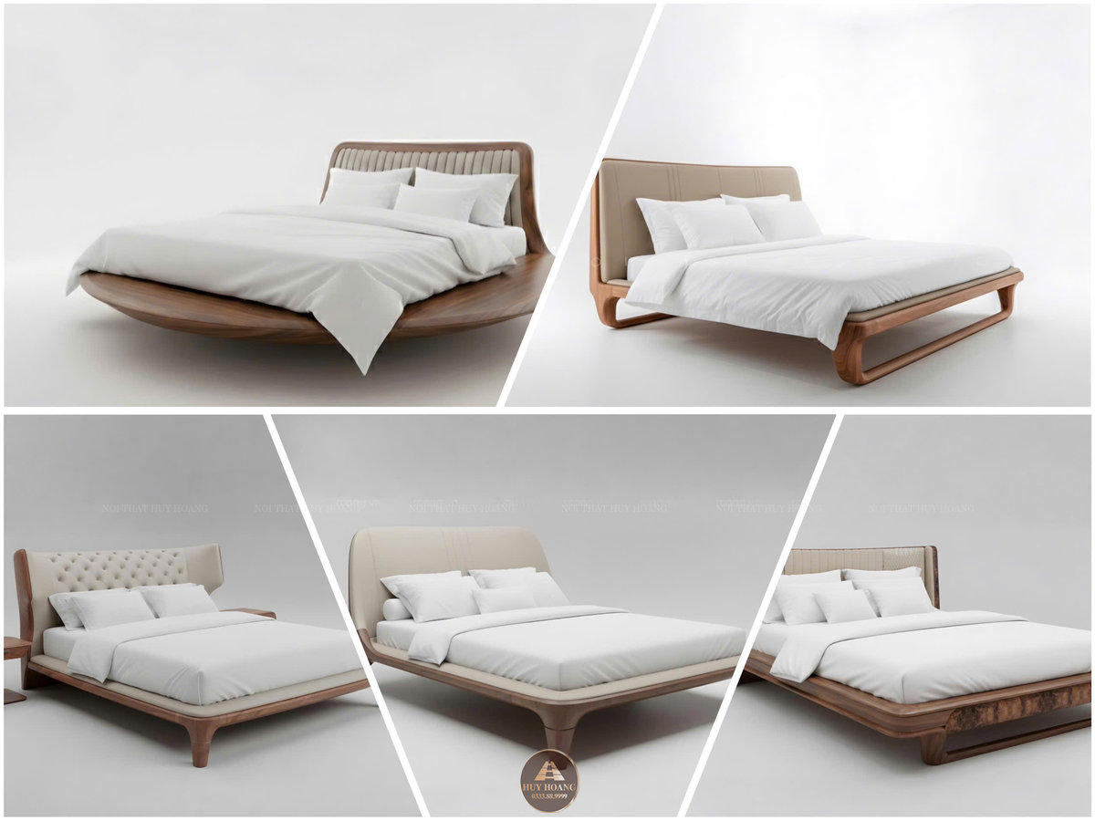 Giường ngủ da bò Ý có độ mềm mịn