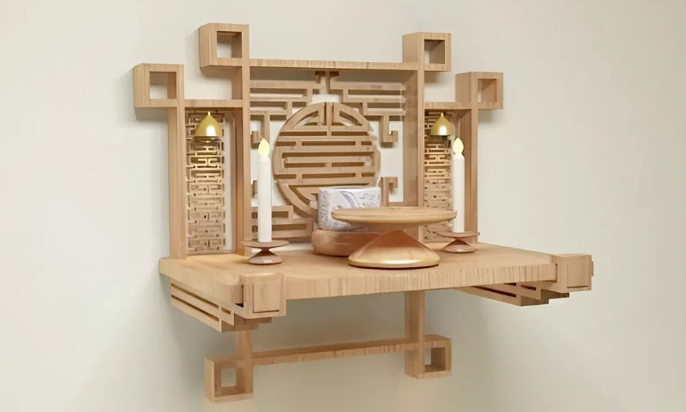 Những lưu ý khi chọn và lắp bàn thờ treo tường