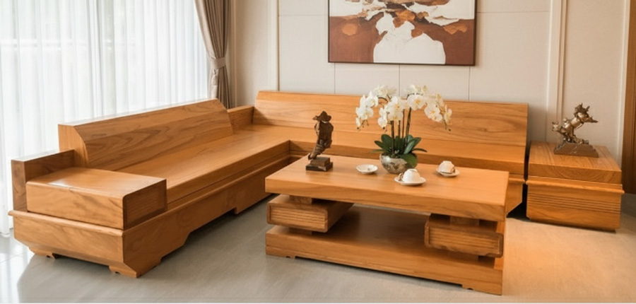 so sánh sofa gỗ óc chó chữ L và sofa gỗ gõ đỏ chữ L, so sánh sofa gỗ gõ đỏ chữ L và sofa gỗ óc chó chữ L