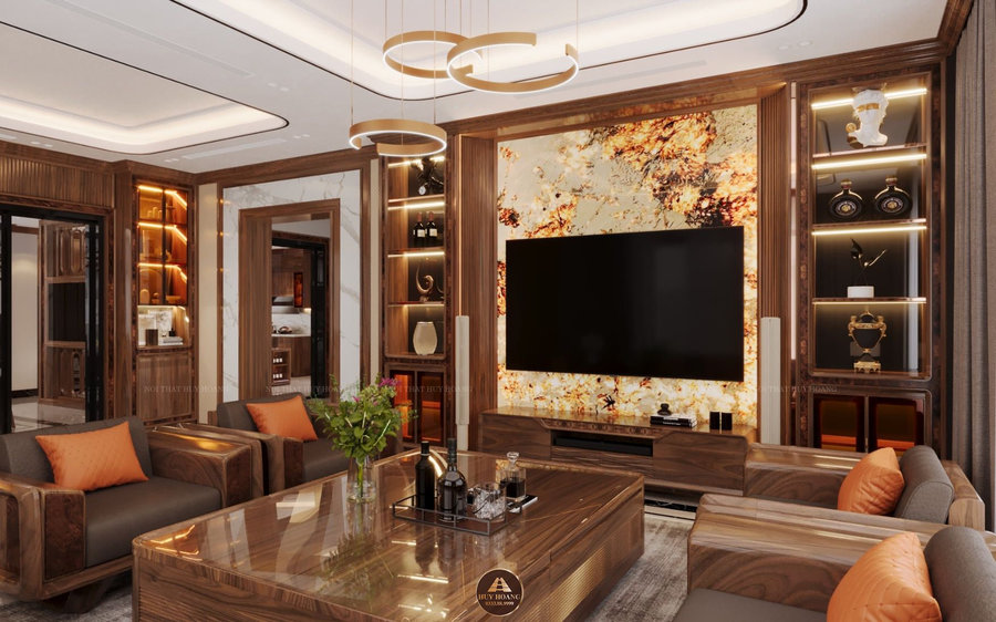 Biệt thự gỗ óc chó sơn Inchem