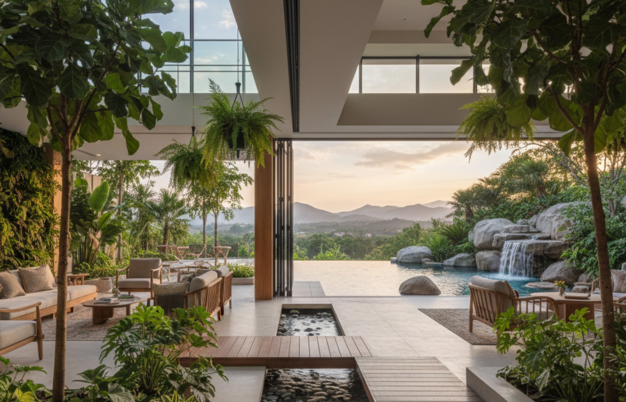 Xu hướng thiết kế kết nối nội thất v&agrave; thi&ecirc;n nhi&ecirc;n