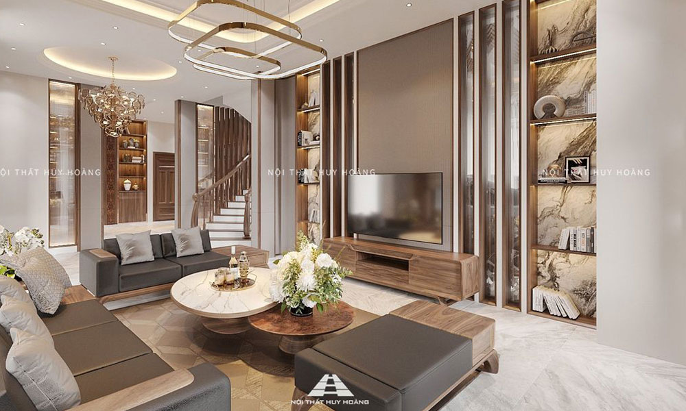 Tủ trang trí gỗ óc chó