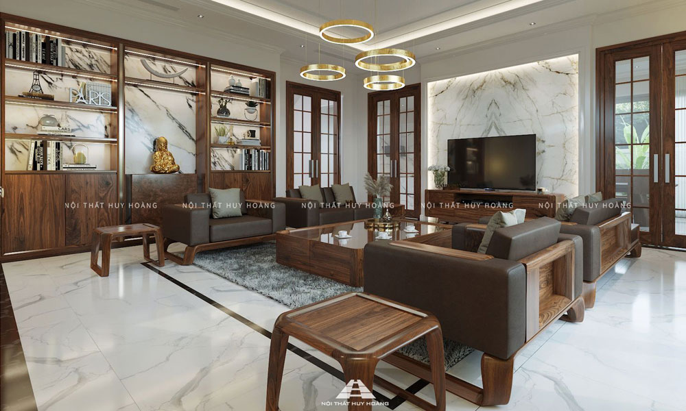 Tủ trang trí gỗ óc chó