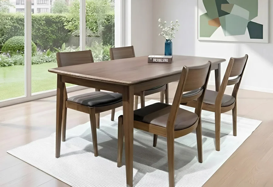 Ưu điểm của bộ b&agrave;n ăn gỗ &oacute;c ch&oacute; 4 ghế