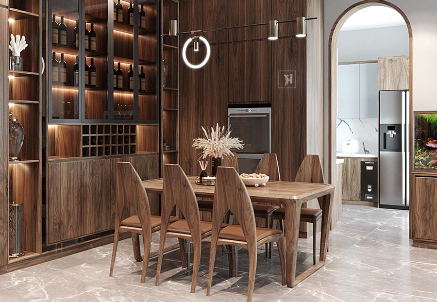 ưu điểm của b&agrave;n ăn gỗ &oacute;c ch&oacute; 6 ghế