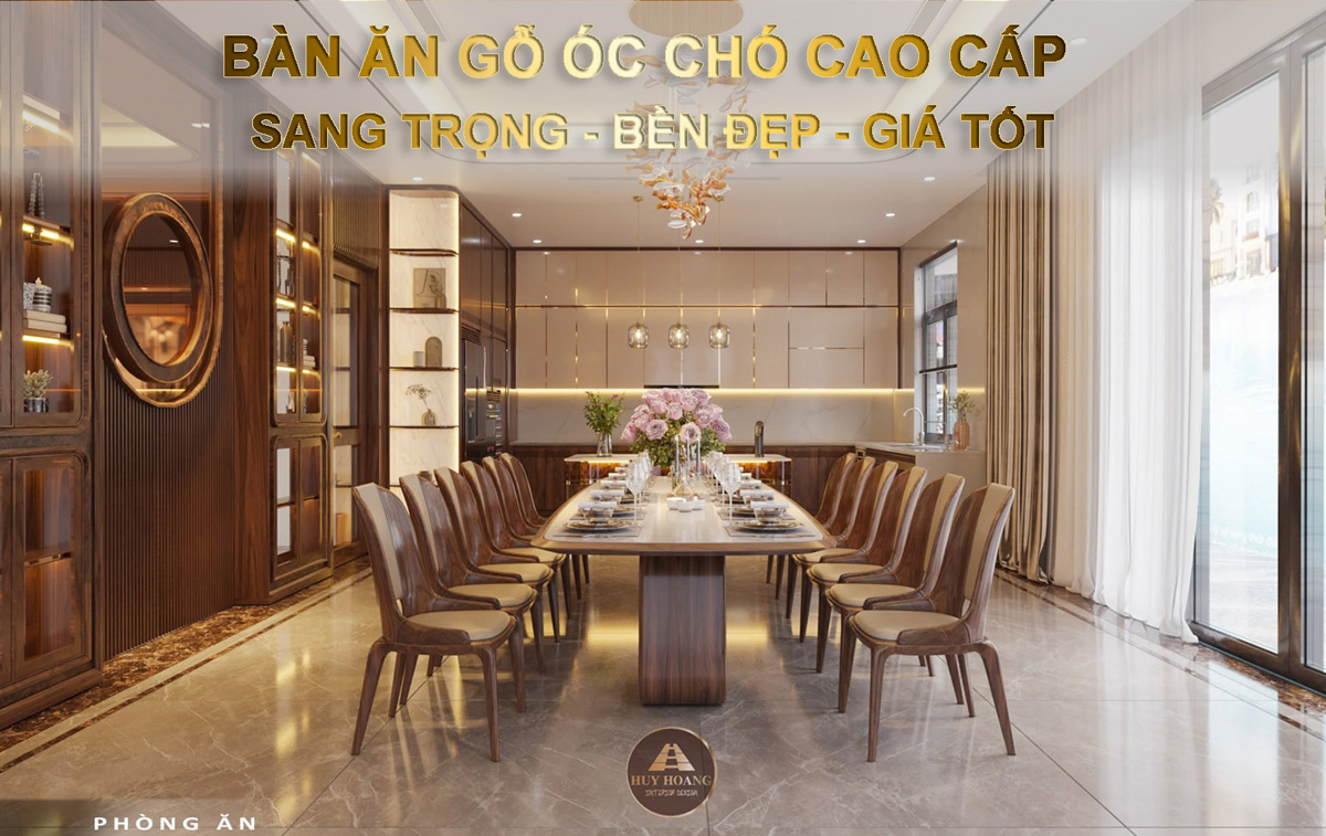 B&agrave;n ăn gỗ &oacute;c ch&oacute; c&acirc;n bằng ho&agrave;n hảo giữa thẩm mỹ c&ocirc;ng năng v&agrave; mức gi&aacute; hợp l&yacute;