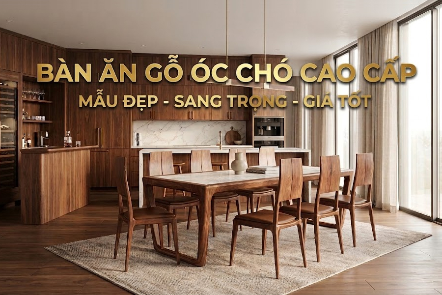 Báo Giá Bàn Ăn Gỗ Óc Chó Cao Cấp – Mẫu Đẹp, Mới Nhất 2026