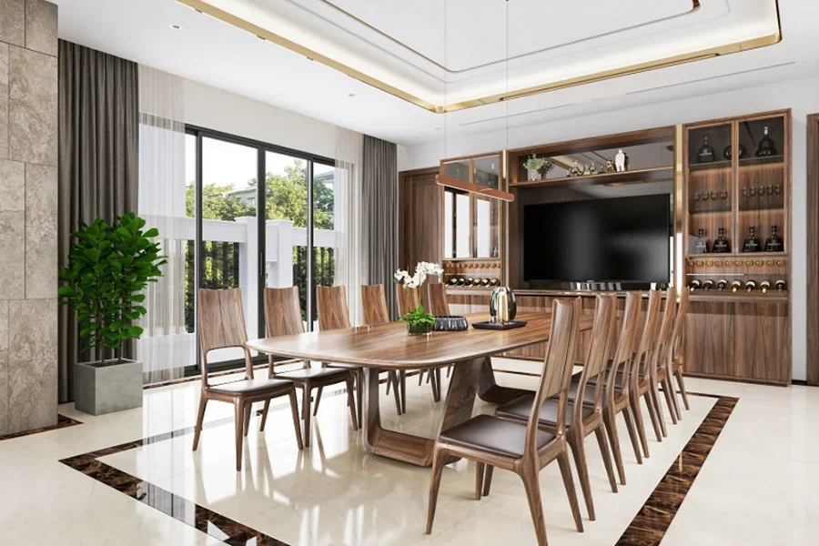 ưu điểm của b&agrave;n ăn gỗ &oacute;c ch&oacute; hiện đại