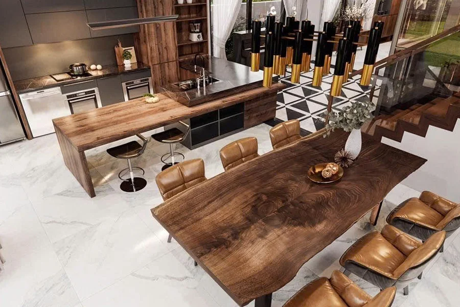 ưu điểm của b&agrave;n ăn gỗ &oacute;c ch&oacute; nguy&ecirc;n tấm