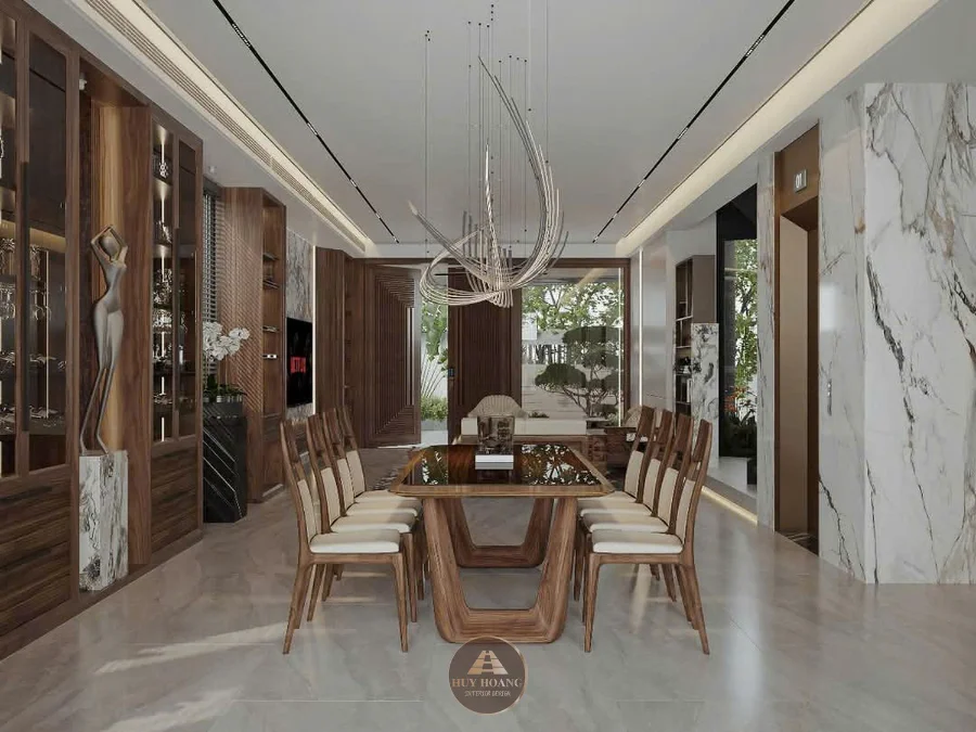 B&agrave;n ăn gỗ &oacute;c ch&oacute; h&igrave;nh oval