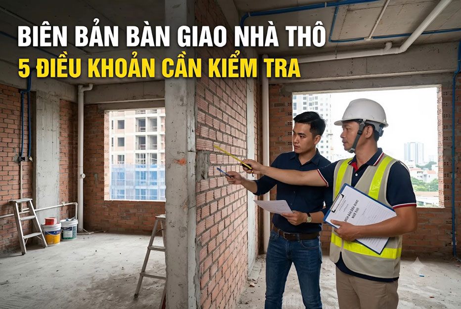 Bi&ecirc;n bản b&agrave;n giao nh&agrave; th&ocirc;