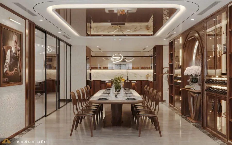 hướng đặt b&agrave;n ăn gỗ &oacute;c ch&oacute; hợp phong thuỷ