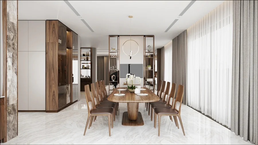 c&aacute;ch đặt b&agrave;n ăn gỗ &oacute;c ch&oacute; chuẩn phong thuỷ