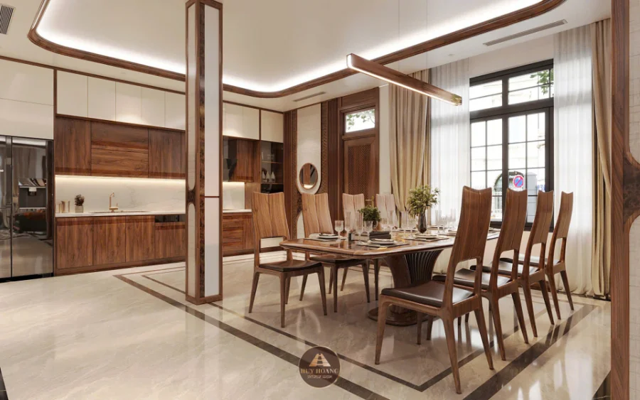 phong thuỷ đặt b&agrave;n ăn gỗ &oacute;c ch&oacute;