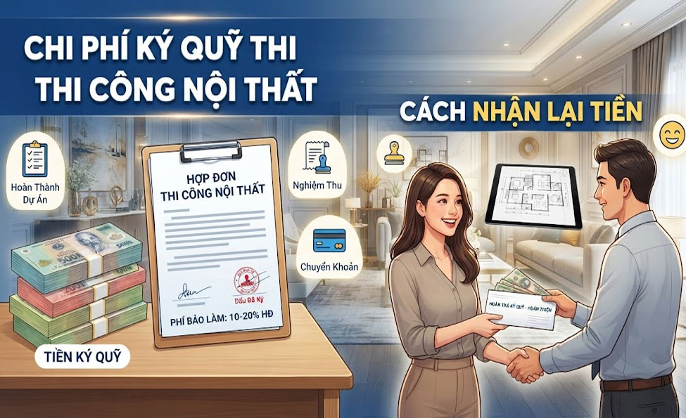 Chi ph&iacute; k&yacute; quỹ thi c&ocirc;ng nội thất tại khu đ&ocirc; thị cao cấp