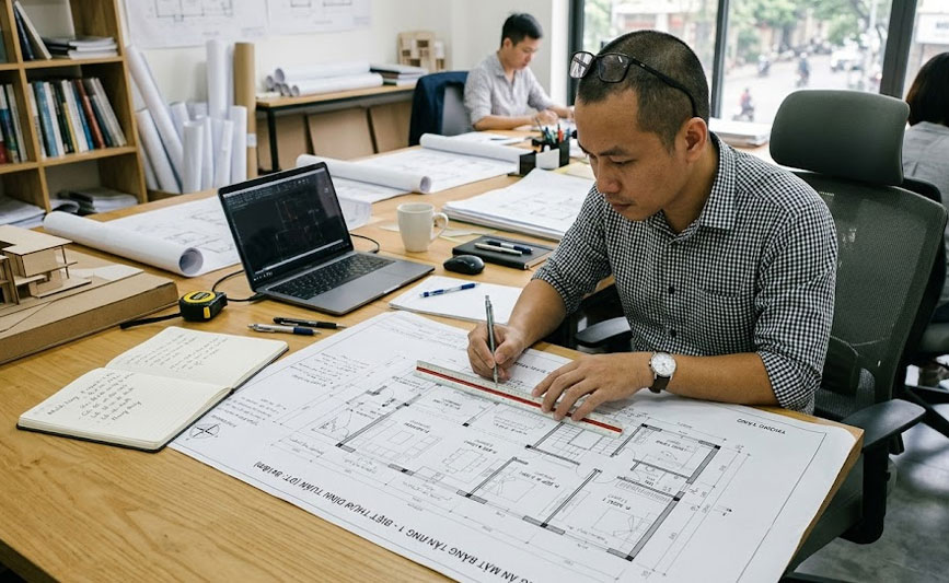 So s&aacute;nh phương &aacute;n layout trước v&agrave; sau khi cải tạo