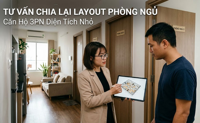 So s&aacute;nh phương &aacute;n layout trước v&agrave; sau khi cải tạo