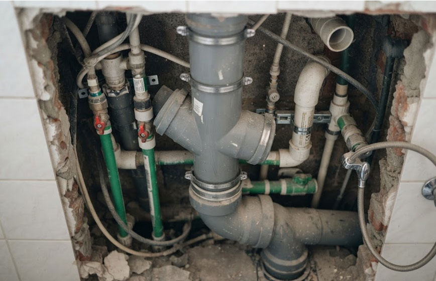 X&aacute;c định trục tho&aacute;t v&agrave; hộp kỹ thuật trước khi thi c&ocirc;ng