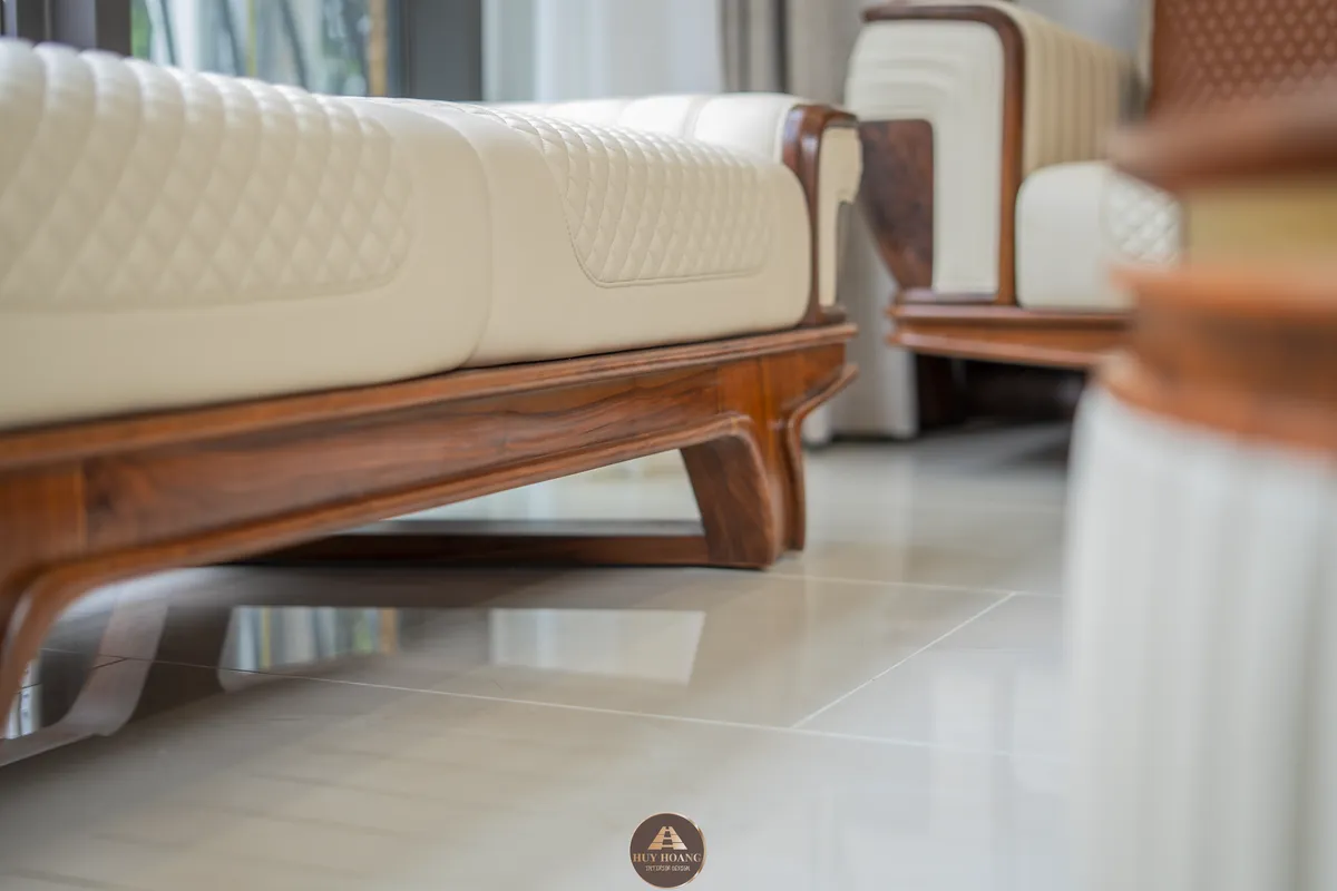 Thiết kế thi công nội thất gỗ óc chó Amber House – Không gian sống chuẩn nghỉ dưỡng