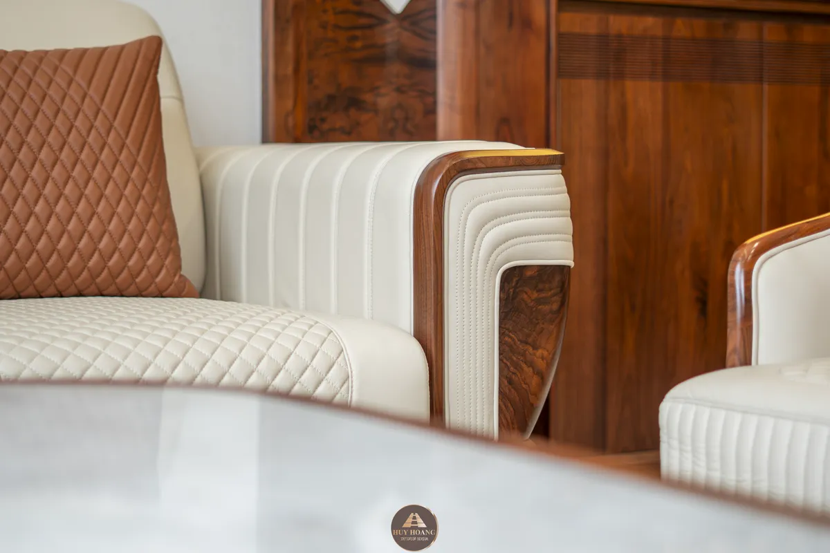 Thiết kế thi công nội thất gỗ óc chó Amber House – Không gian sống chuẩn nghỉ dưỡng