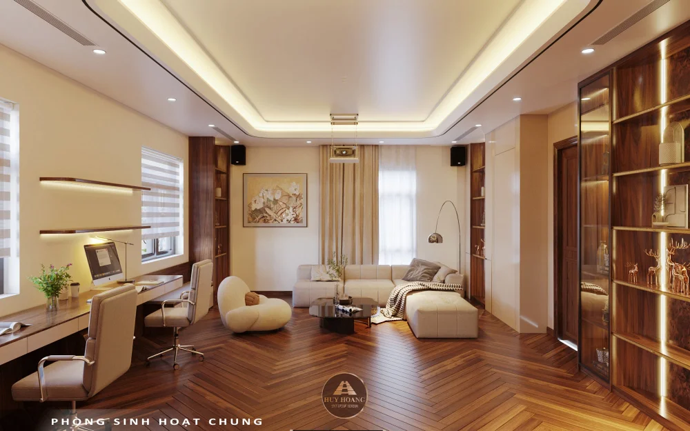 Dự Án Hoàn Thiện: Biệt Thự Gỗ Óc Chó Modern Luxury Tại Vinhomes Vũ Yên