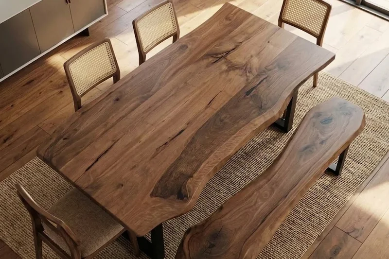Ghế gỗ &oacute;c ch&oacute; đan m&acirc;y mang tinh thần Wabi Sabi với vẻ đẹp mộc mạc, tự nhi&ecirc;n