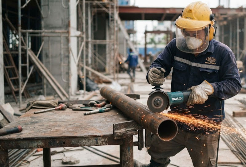C&aacute;c c&ocirc;ng đoạn sử dụng m&aacute;y m&oacute;c được thực hiện với thiết bị bảo hộ v&agrave; biện ph&aacute;p an to&agrave;n ph&ugrave; hợp